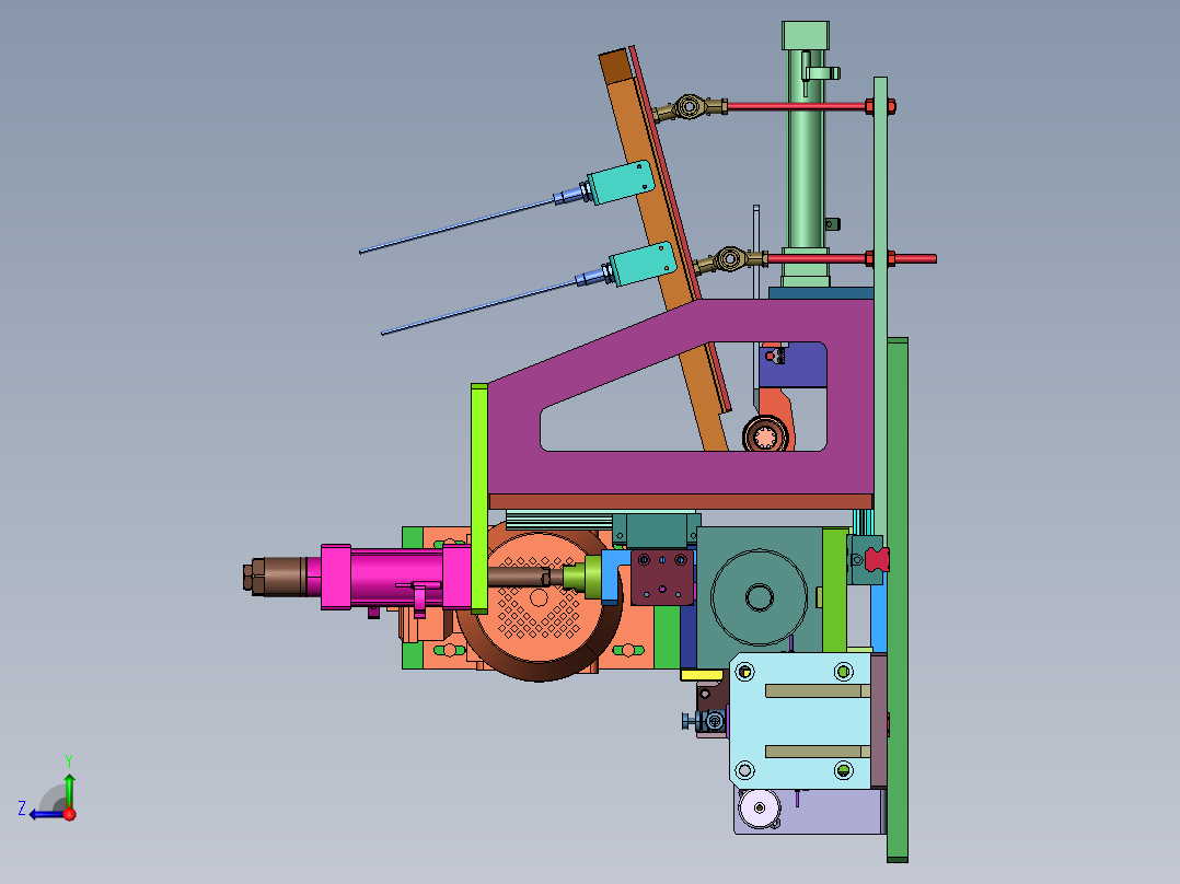 倒角机设备sw20可编辑右视图