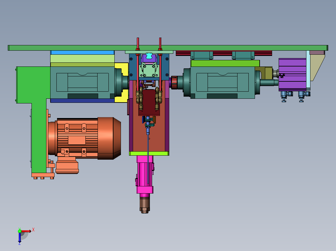 倒角机设备sw20可编辑俯视图
