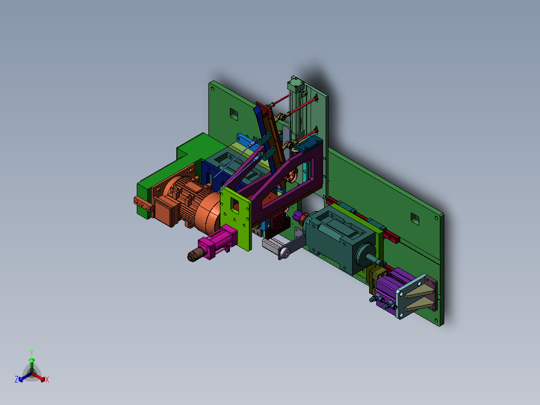 倒角机设备sw20可编辑正等轴测图