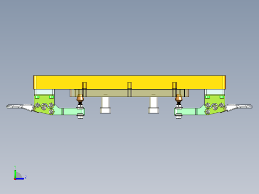 板材内外长宽检具模型左视缩略图