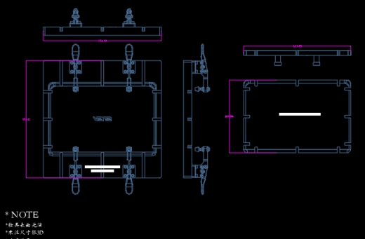 板材内外长宽检具模型缩略图