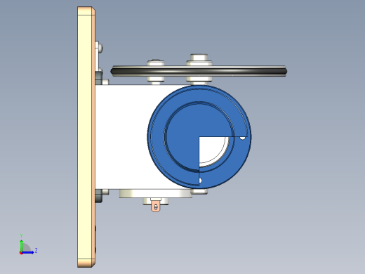 斯特林发动机 Beta型左视缩略图