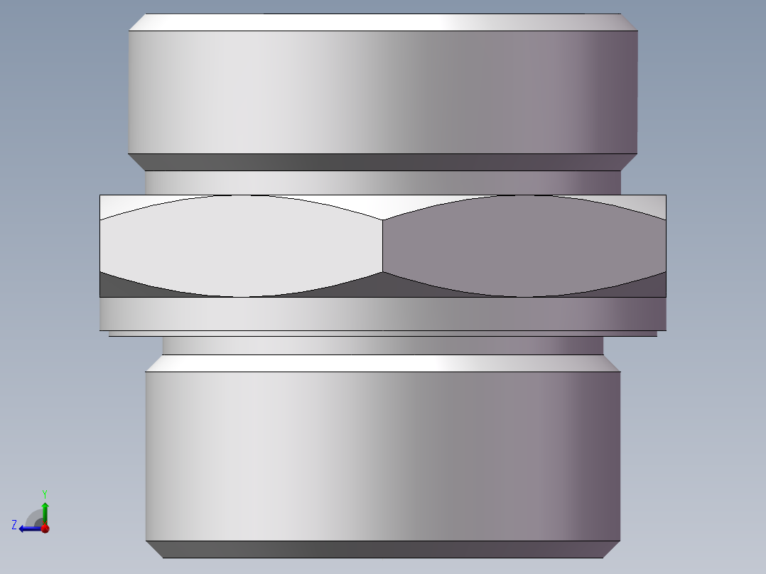 英制管螺纹ED密封、1CB-45-20WD右视图