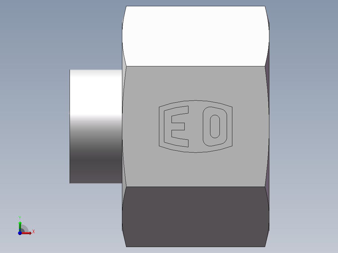 锥孔螺堵、9C-18前视图