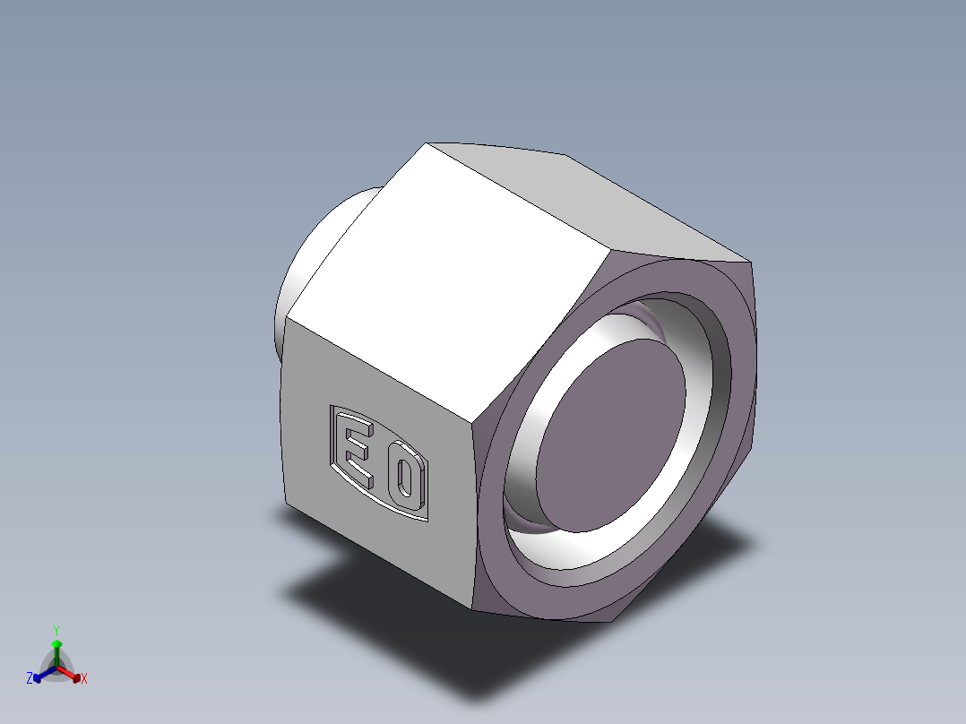 锥孔螺堵、9C-18正等轴测图