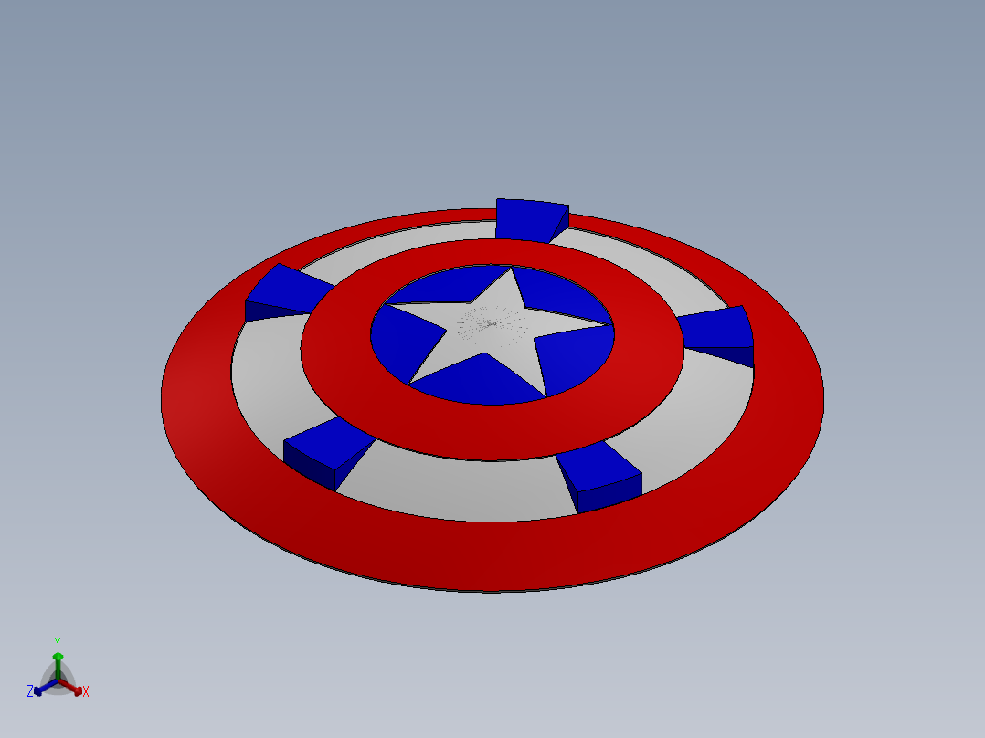 盾牌(15)正等轴测图