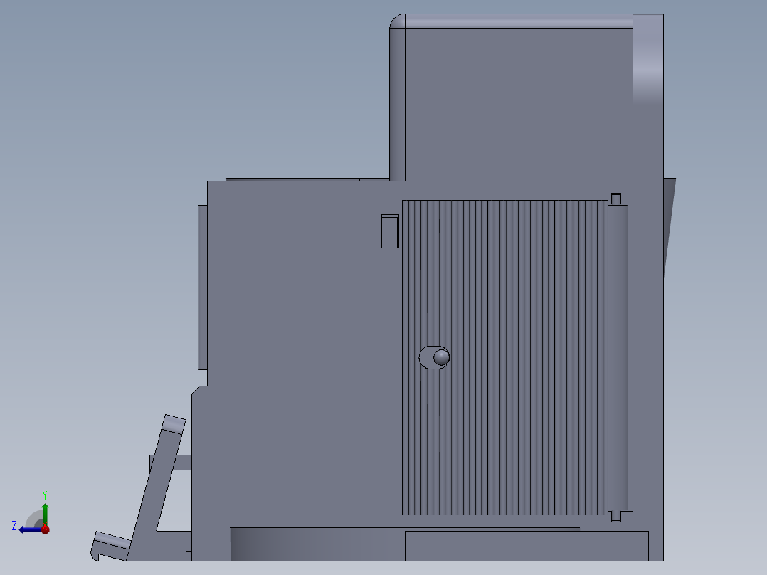 办公桌收纳件右视图