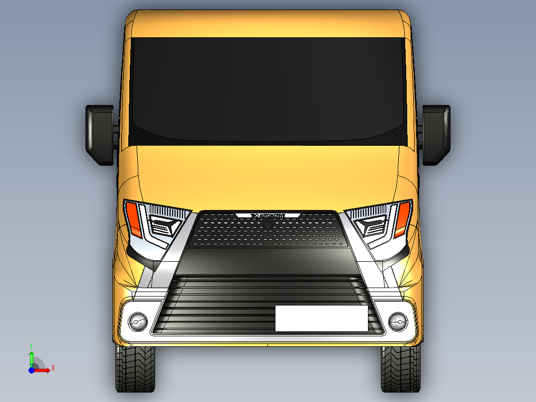 A3003913-轻型卡车 TBO 3面包车前视图