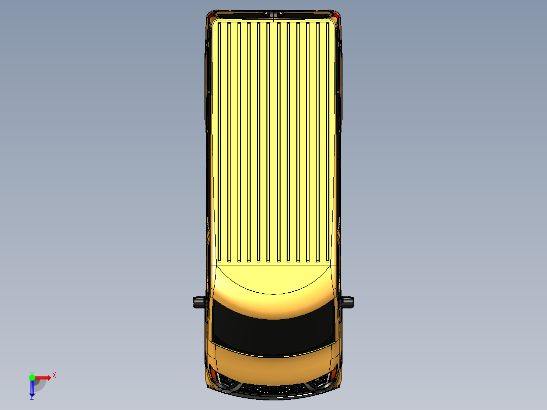 A3003913-轻型卡车 TBO 3面包车俯视图