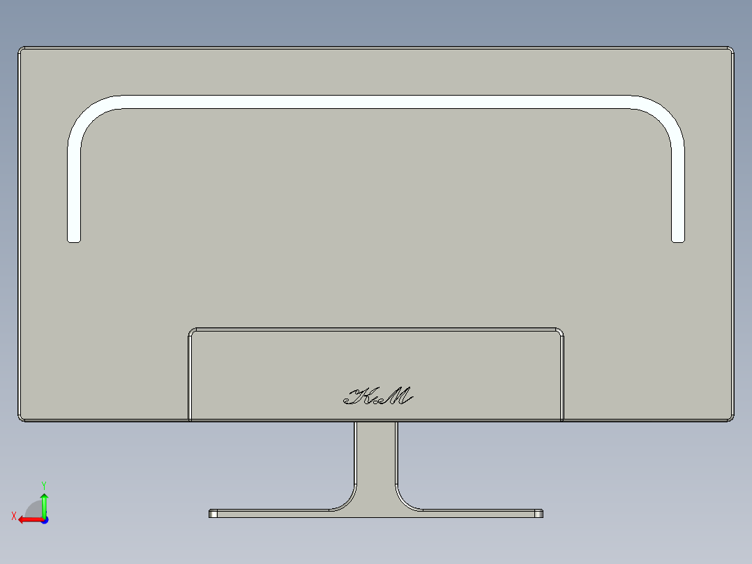 显示器、显示屏(13)后视图