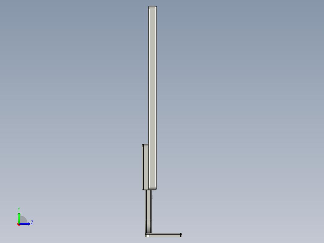 显示器、显示屏(13)左视图