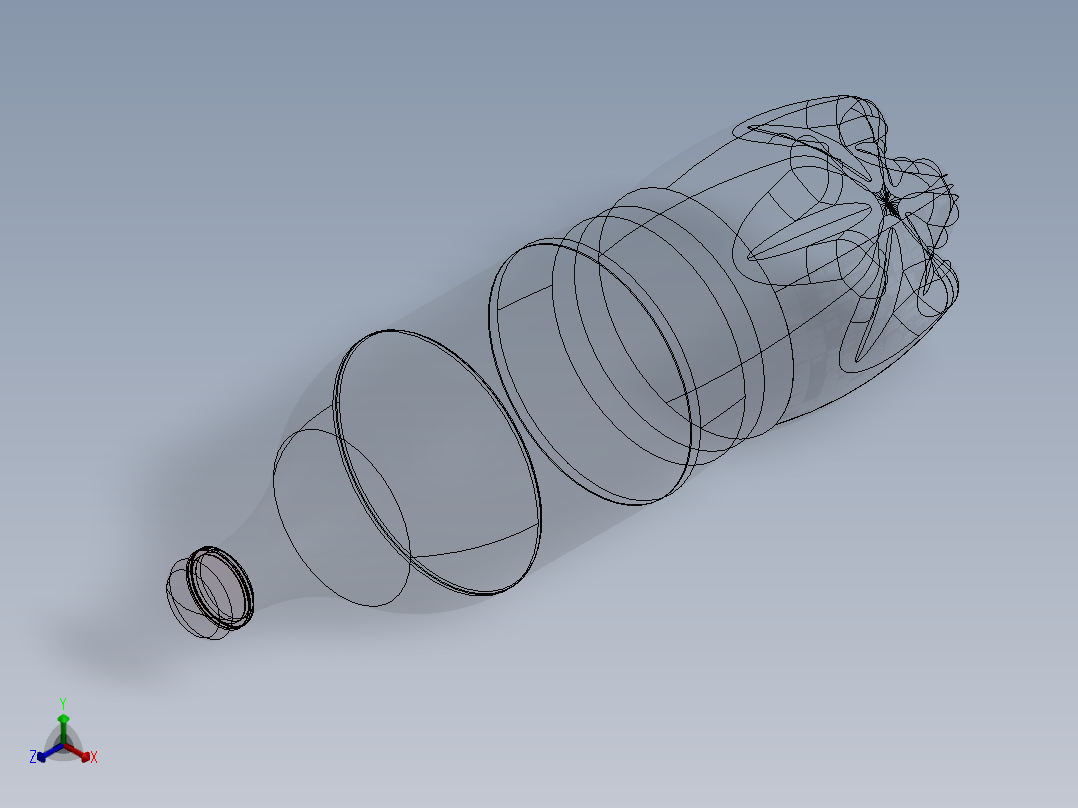 瓶子、罐子、桶(57)正等轴测图