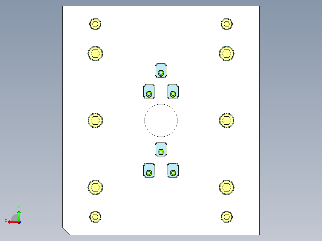 光学透镜（注塑模具）后视图