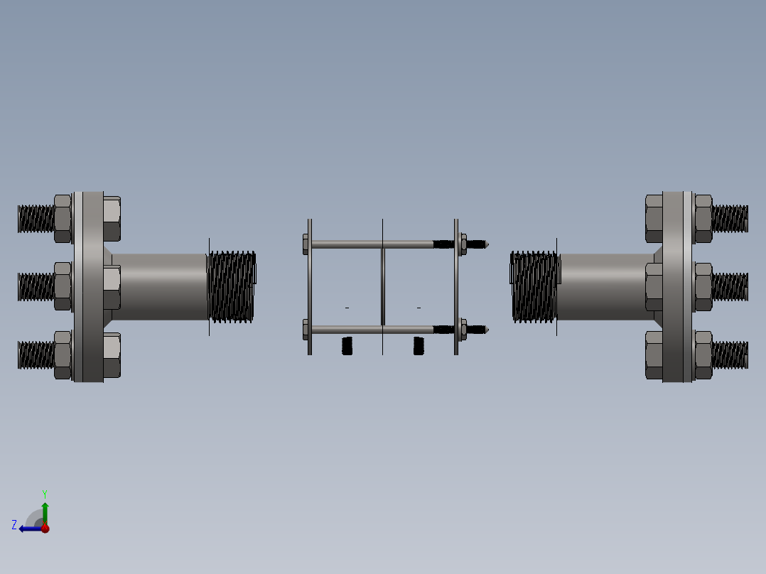 A0002876-孔板流量计组件右视图