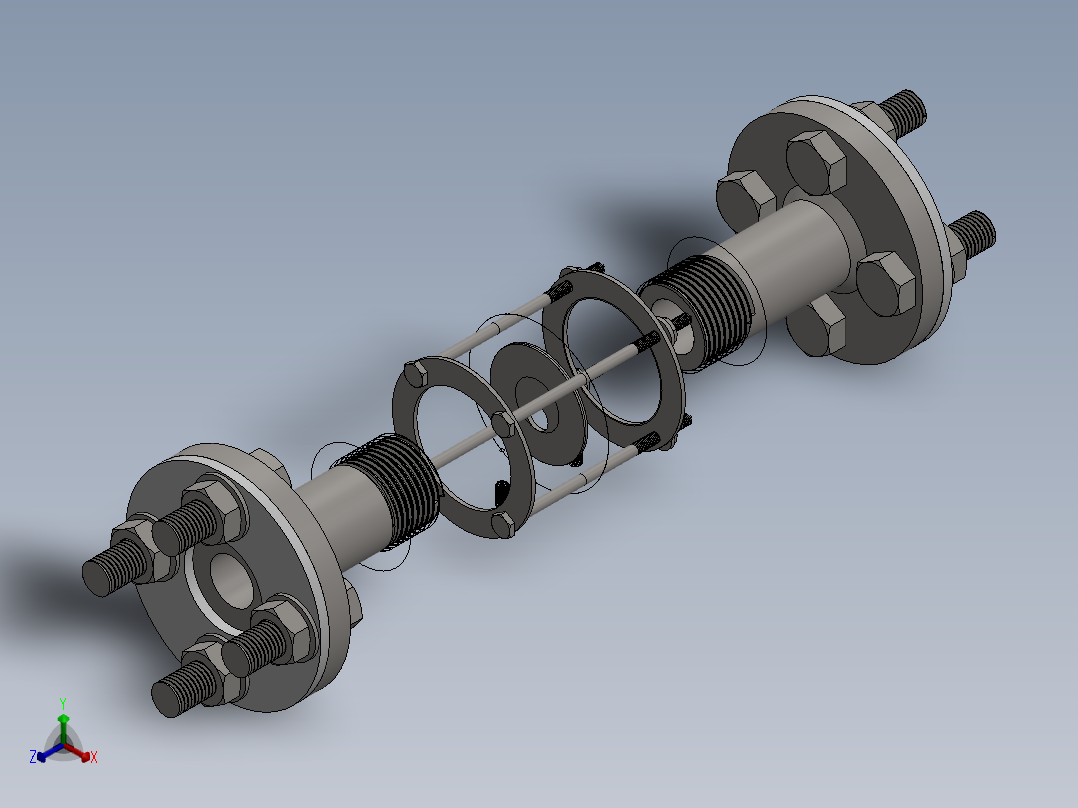A0002876-孔板流量计组件正等轴测图