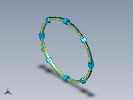 齿轮环形旋转的机构