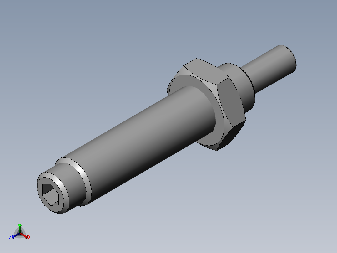 ACE缓冲器MC150MH3正等轴测图