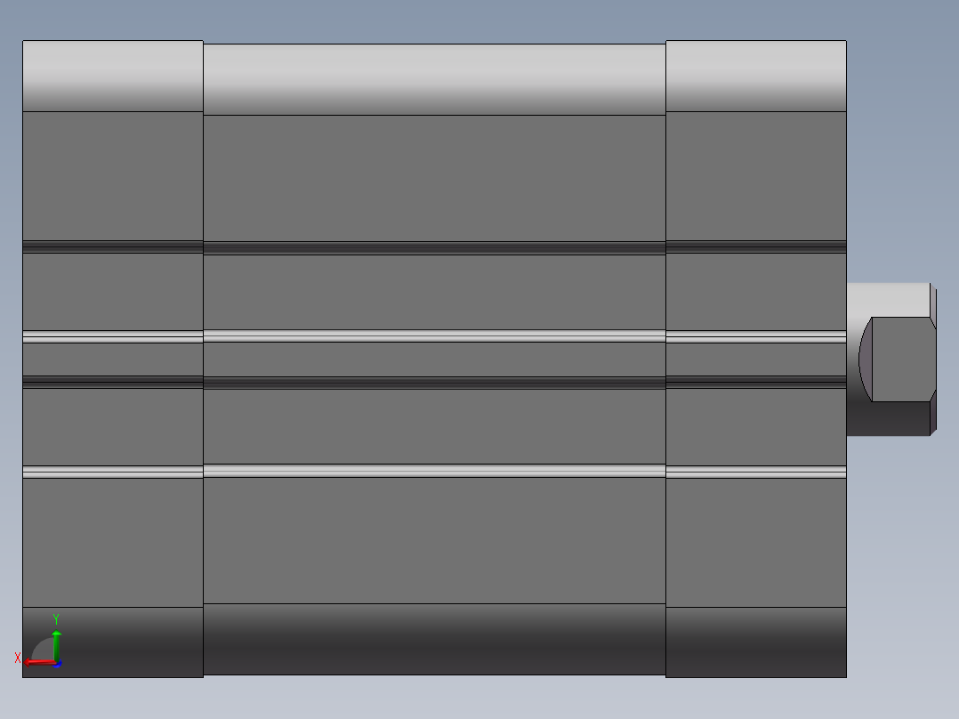 气缸ACE32X20后视图