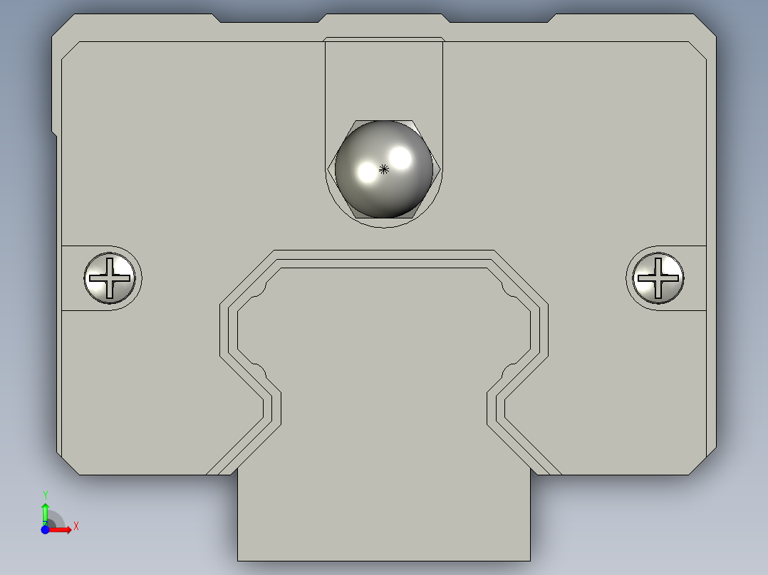x轴300直线导轨线性滑轨前视图