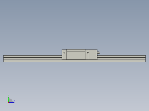 x轴300直线导轨线性滑轨左视缩略图