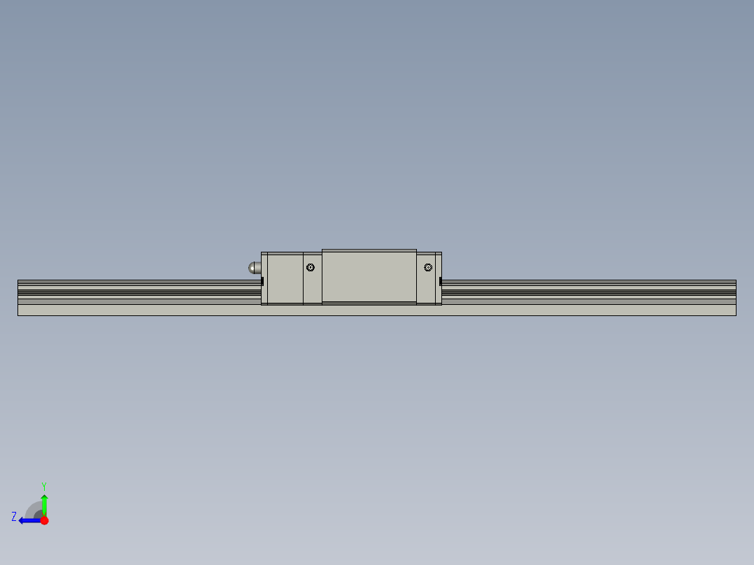 x轴300直线导轨线性滑轨右视图
