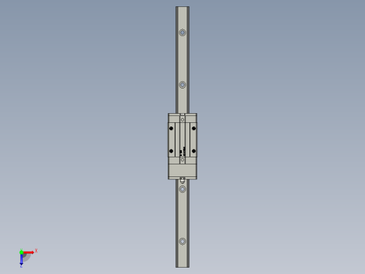 x轴300直线导轨线性滑轨俯视缩略图