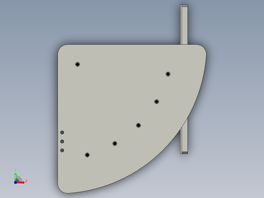 -出料导向轮装配前视图