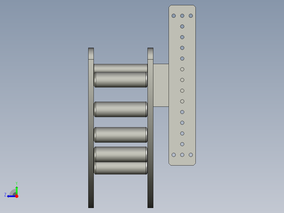 -出料导向轮装配右视图