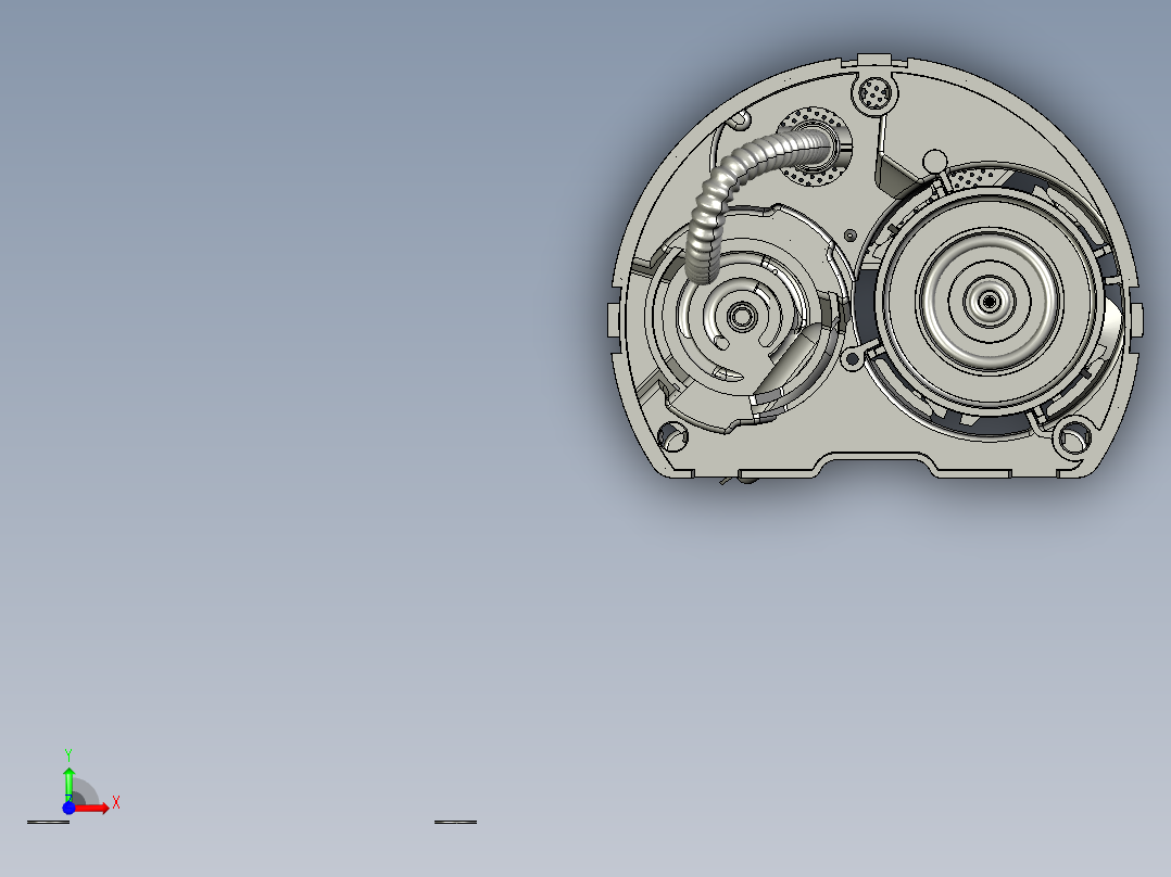 汽车发动机配件机械燃油泵前视图