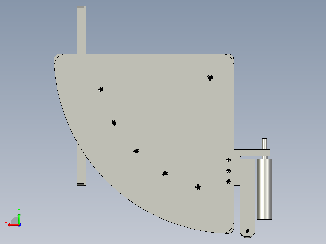 -进料导向轮装配后视图