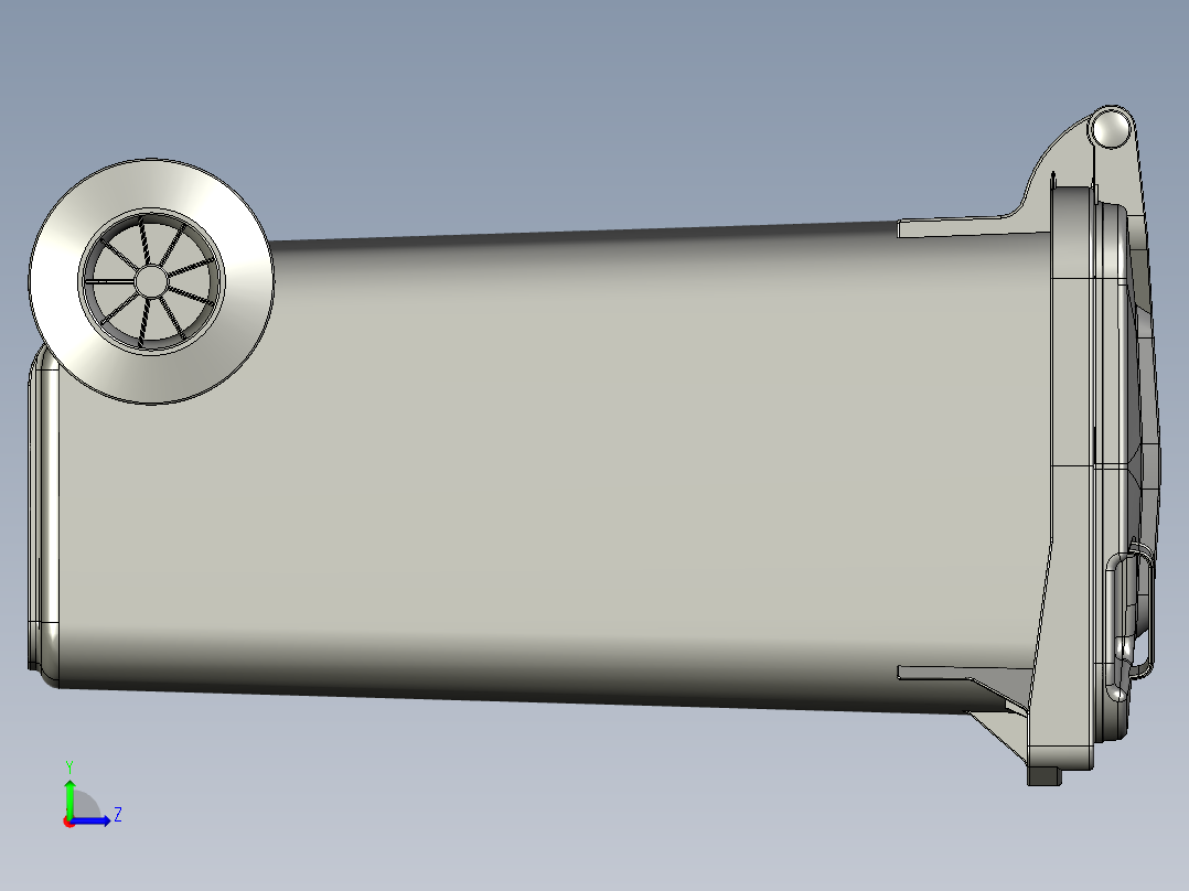 120L垃圾桶左视图