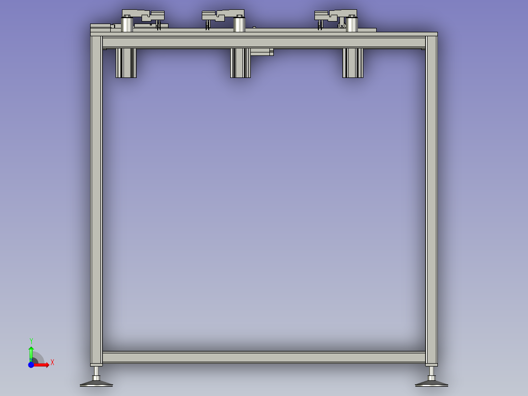 模块灯燕尾壳灯条穿入机前视图