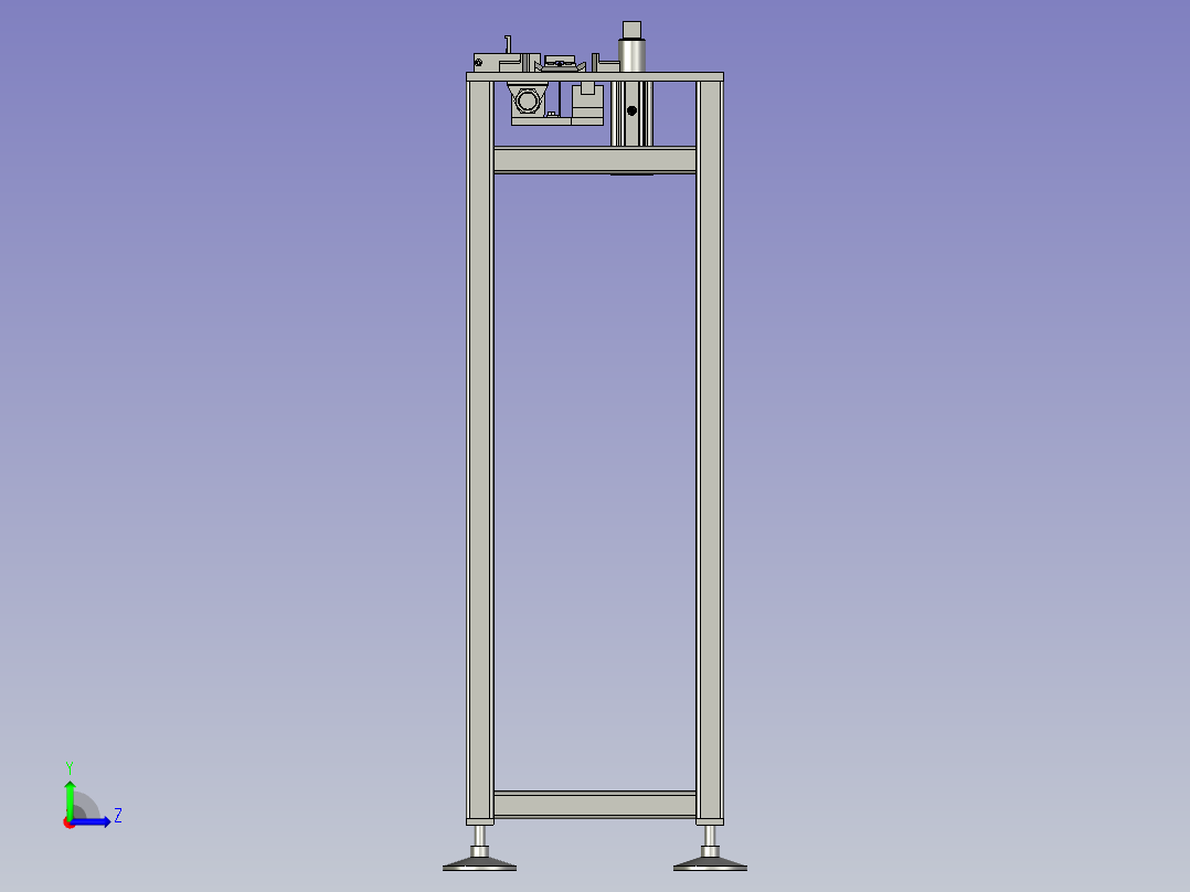 模块灯燕尾壳灯条穿入机左视图