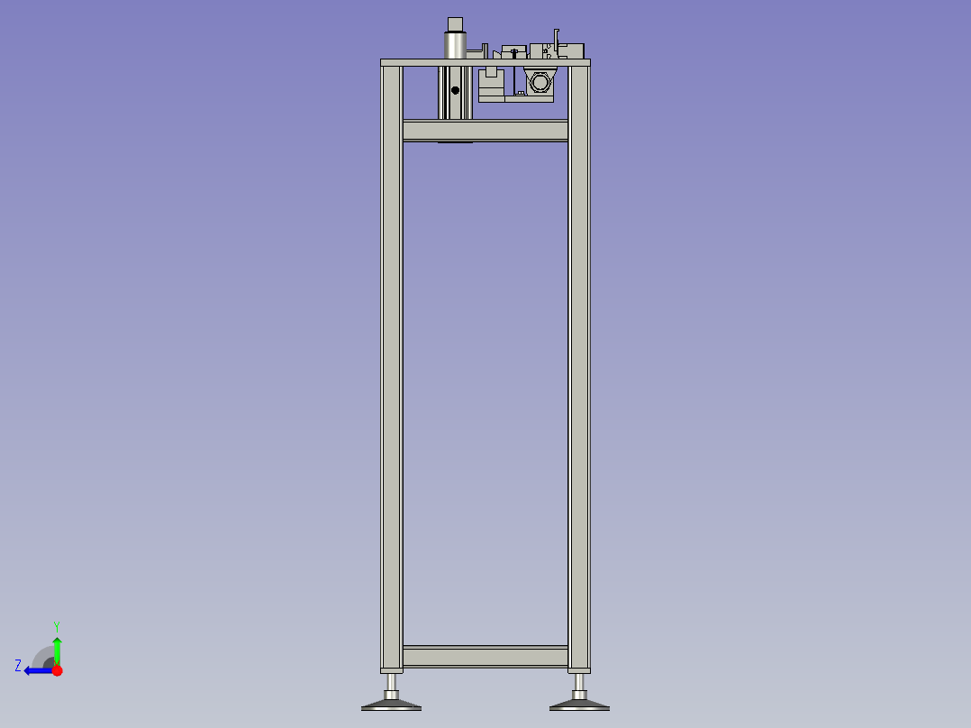 模块灯燕尾壳灯条穿入机右视图