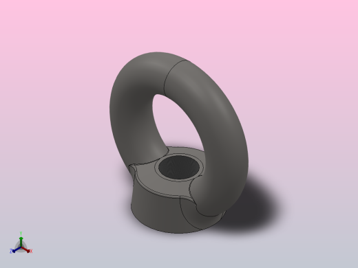 吊环螺母_M72正等轴测缩略图