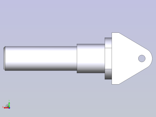 FreeCAD 中的带法兰阶梯轴后视缩略图