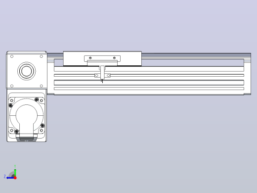 皮带直线轴半封闭可选导轨TPA-HNB-120D-110-L100-LP-Y-P40-N3右视缩略图