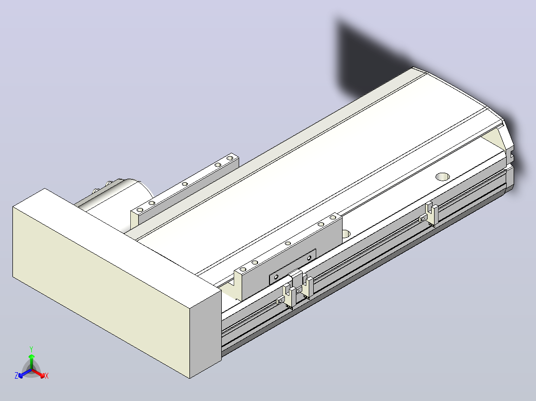 MTH17标准螺杆滑台[MTH17-L#-200-BR-P40-C3]正等轴测图
