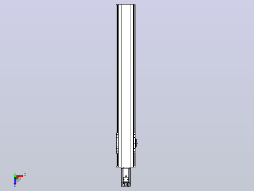日规模组半封闭丝杆TPA-HNR-120D-1610C-L750-M-Y-P40-N3俯视缩略图