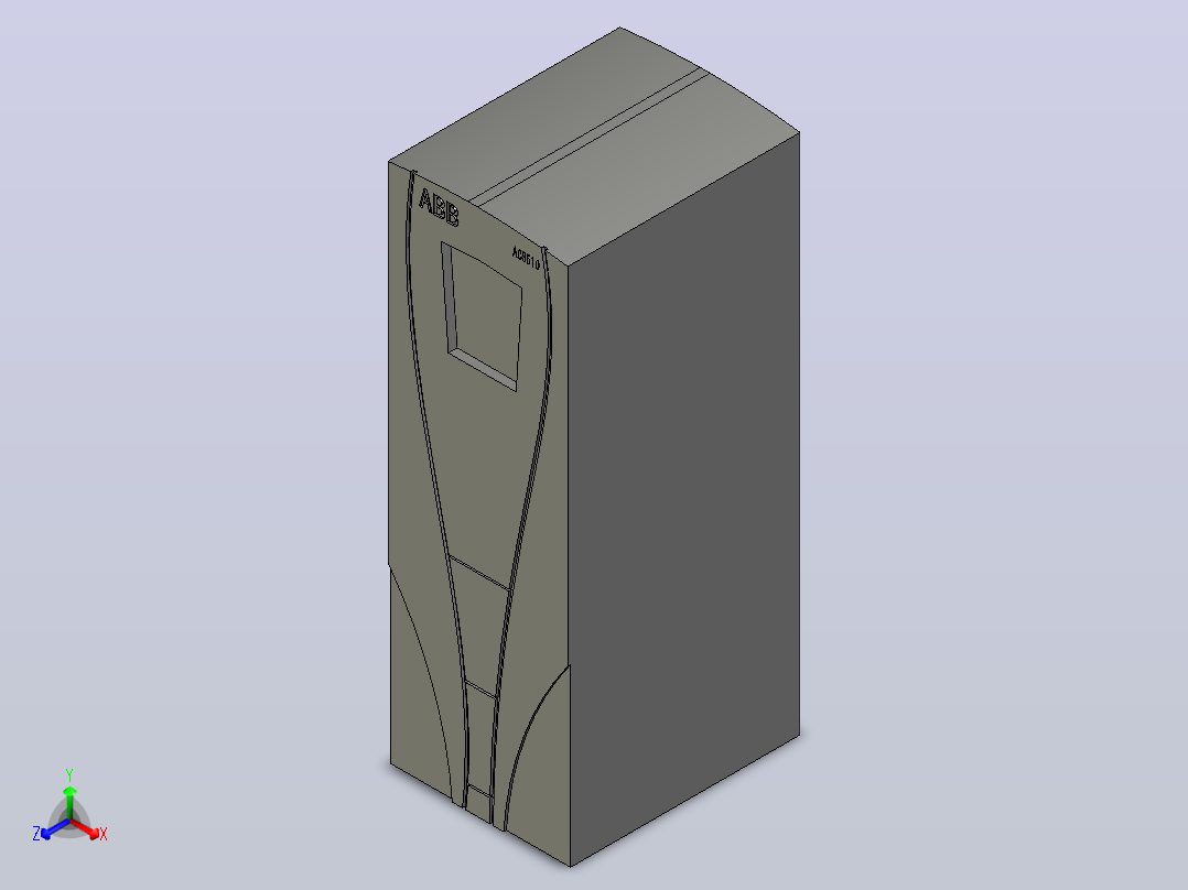 ABB变频器ACS510正等轴测图