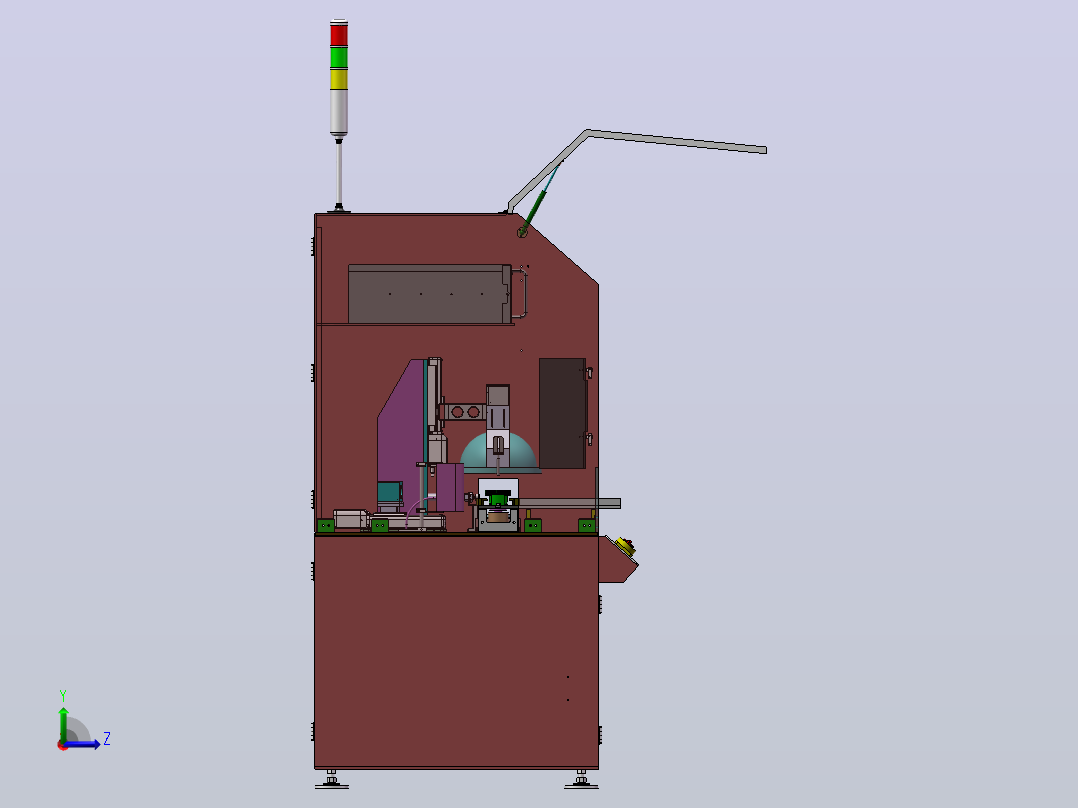 活塞环视觉检测设备左视图
