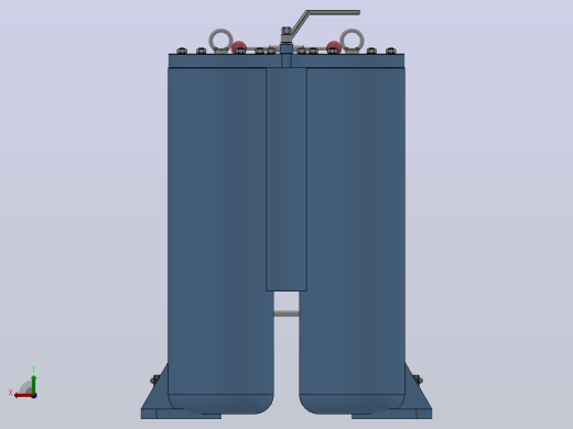双筒网片式油滤器（SPL100-125）_SPL125后视缩略图