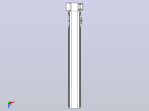 皮带直线轴半封闭可选导轨TPA-HNB-105D-90-L600-RP-C-P20-N3俯视缩略图