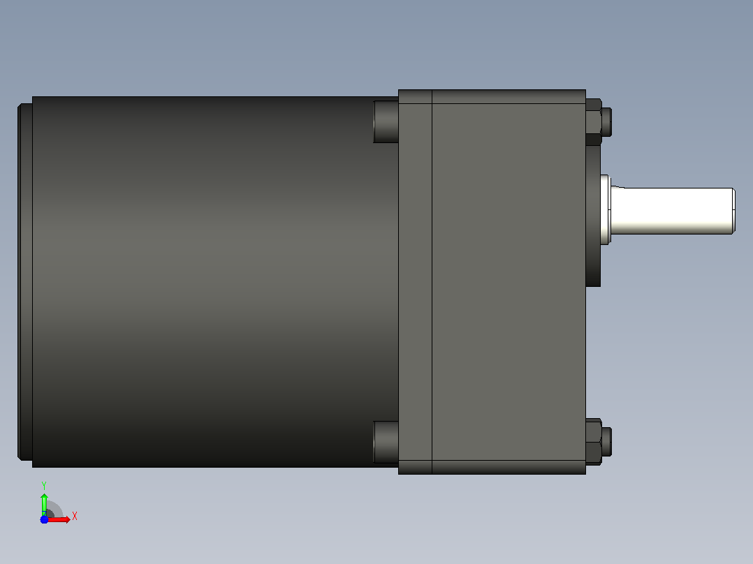 25W 微型减速电机[41K25GN-S3]前视图