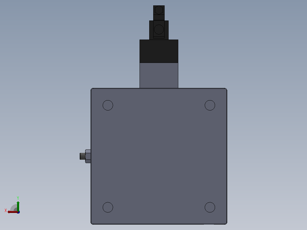10A-5V系列无给油润滑气缸(自己保持式)[10A-5 SD 250 B 400 SD]后视图