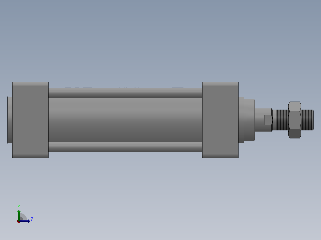 FS-MB标准气缸系列[FS-MDBB50-100Z]左视图