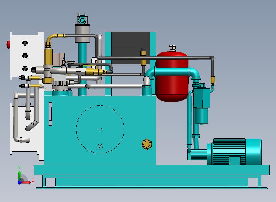 A09-大型液压站前视图