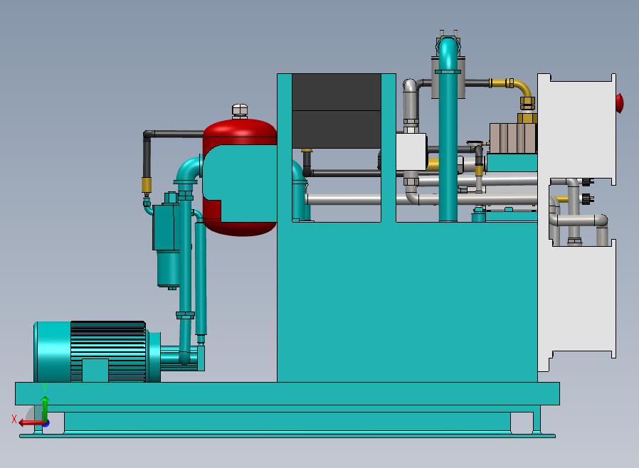 A09-大型液压站后视图
