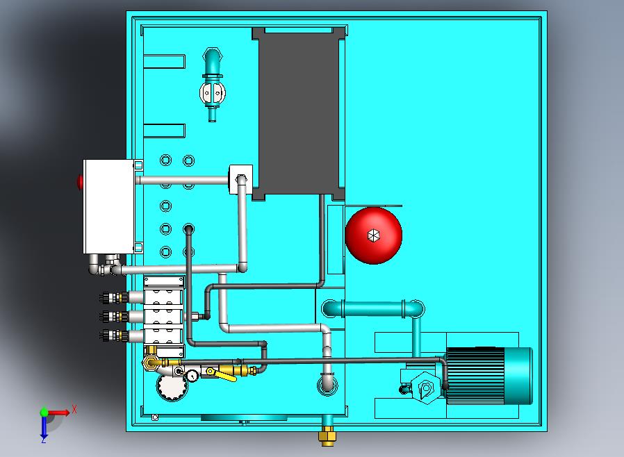A09-大型液压站俯视图