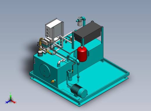 A09-大型液压站正等轴测缩略图